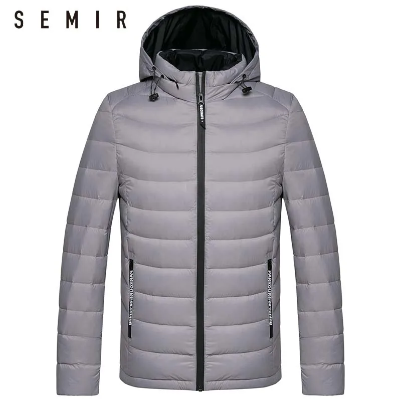 SEMIR пуховая куртка для мужчин Съемная зимние куртки с капюшоном мужчина утка