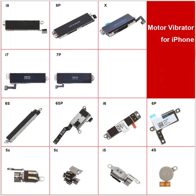 Best Price 10PCS Tested Mobile Phone Small Inner Replacement Parts For iPhone 4 4s 5 5s 5C SE 6 7 6S Plus Motor Vibrator Flex Cable