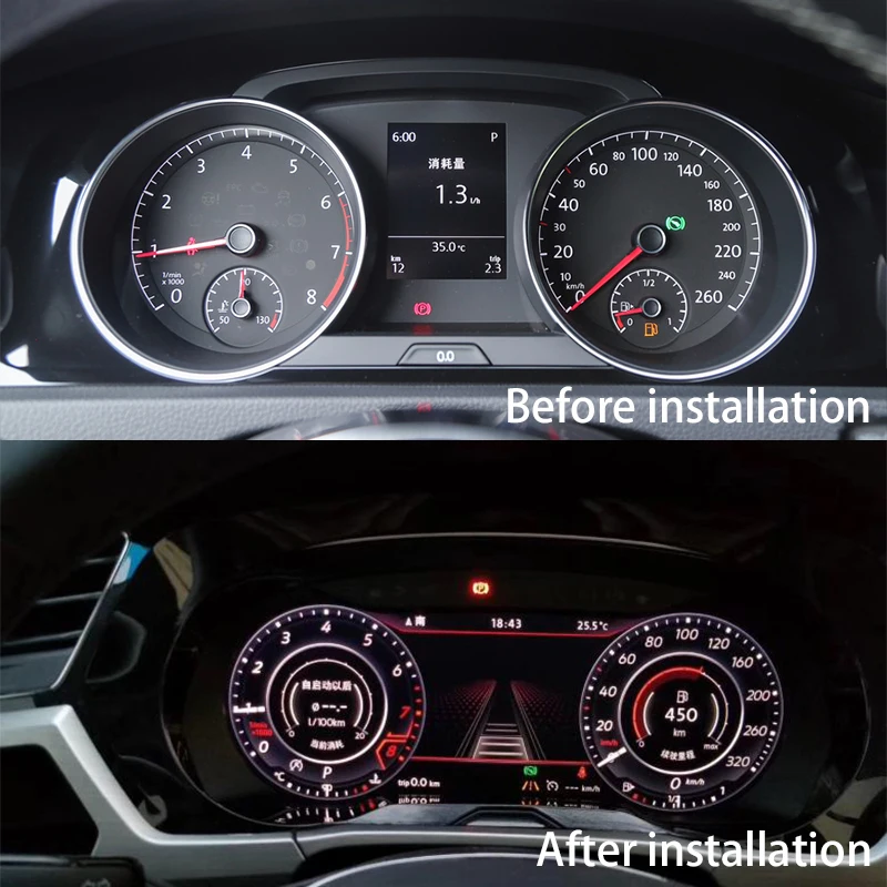 Sale LiisLee Instrument Panel Replacement Dashboard Entertainment Intelligent System for Volkswagen Golf 7 Golf7 Mk7 2012~2019 1 Sale LiisLee Instrument Panel Replacement Dashboard Entertainment Intelligent System for Volkswagen Golf 7 Golf7 Mk7 2012~2019 1
