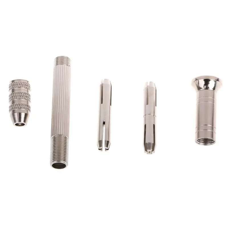 

Mini Micro Aluminum Handle With Keyless Hand Drill Chuck Walnut Woodworking Drilling Hand Tools qiang