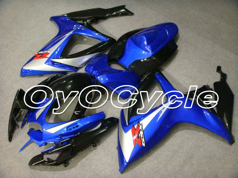 

For 06-07 Suzuki GSXR600 GSXR750 K6 K7 GSXR 600 750 Injection Motorcycle ABS Fairing Bodywork Kit 2006 2007 Blue Black