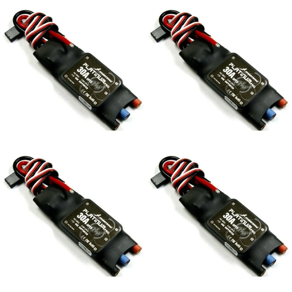 

4pcs Hobbywing Platinum 30A OPTO COB PROESC 2S to 6S Speed Controllers Multi-rotor Copter Wholesale
