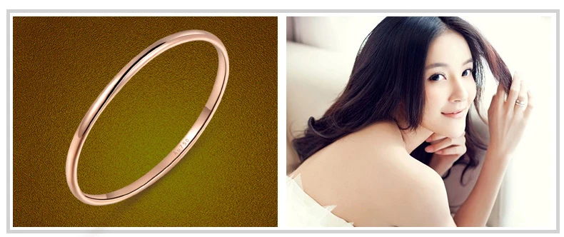 18k Gold Women Rings Beautiful Exquisite Smooth Classic Real 750 Solid Rose Yellow Girl Gift Party Discount Good Nice new hot