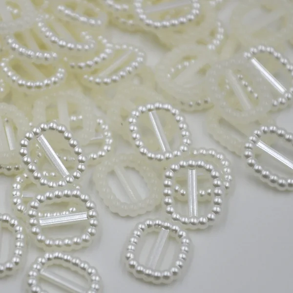 

10/50/100pcs Beige Plastic Oval Pearl Flatback Acessories 10*13mm P18