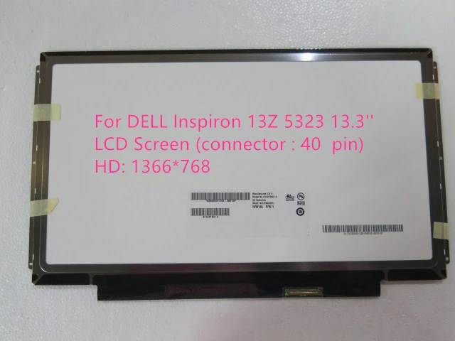 Для ЖК экрана DELL Inspiron 13Z 5323 13 3 ''(разъем: 40 pin)HD: 1366*768|pin screen|screen pinsscreen dell |