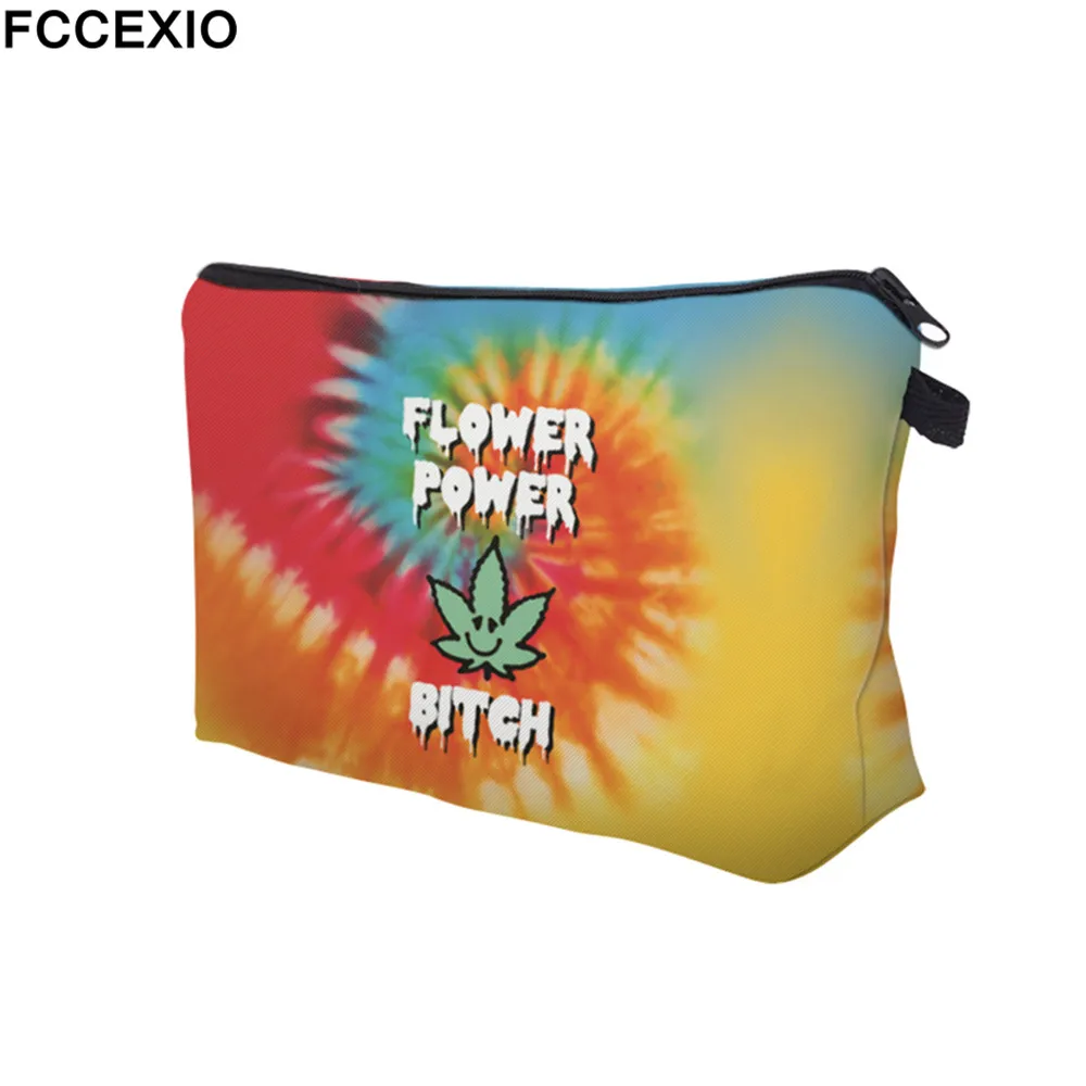 FCCEXIO 3D طباعة قوس قزح الأعشاب التجميل حقيبة متعدد الألوان نمط لطيف مستحضرات التجميل الجيبات للسفر السيدات الحقيبة النساء ماكياج Bags14 FCCEXIO 3D طباعة قوس قزح الأعشاب التجميل حقيبة متعدد الألوان نمط لطيف مستحضرات التجميل الجيبات للسفر السيدات الحقيبة النساء ماكياج Bags14