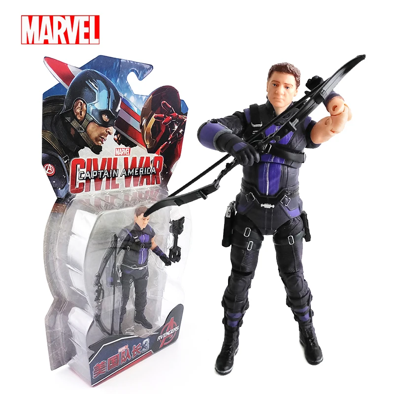 

18cm Marvel Avengers Hawkeye 7'' PVC Action Figure With Box Model Collectible Dolls Toys For Kids Boys Birthday Christmas Gift