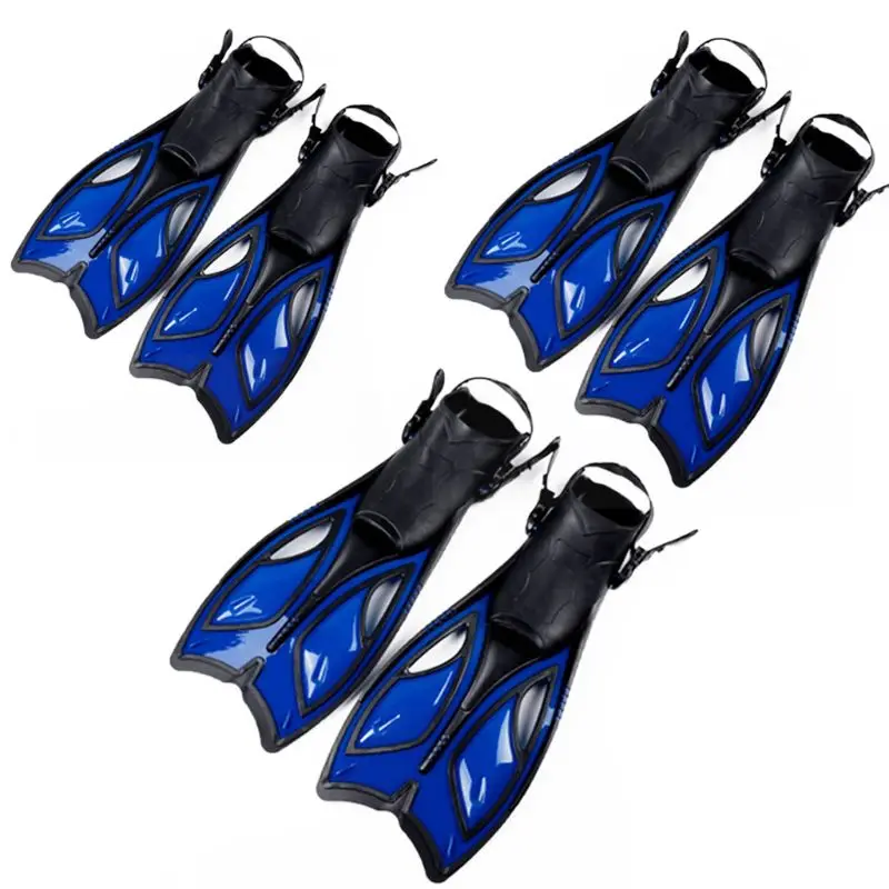Unisex Frog Snorkeling Adjustable Ankle Long Hydrofoil Guiding Swimming Flippers