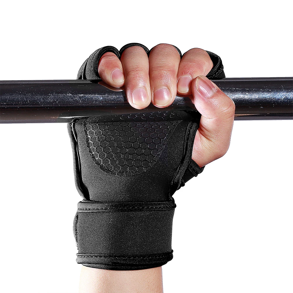 Fitness Wrist Wraps Gym Ventilated Workout Gloves For Weight Lifting Training