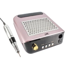 Дрель для ногтей маникюрный аппарат с вентилятором пылесборника Профессиональный аппарат для маникюра пилочка инструменты сверло для полировки инструменты