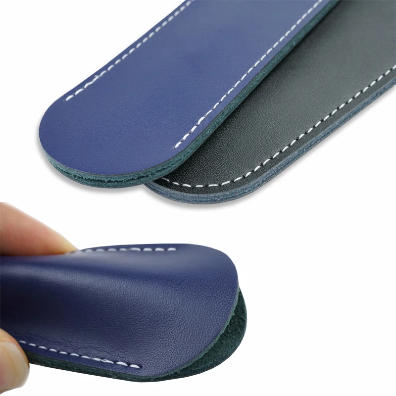 5 Colors Useful Genuine Leather Single Pen Case Pencil Bag Holder Storage Sleeve Pouch 2019 Newest