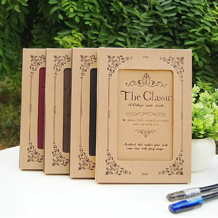 

"The Classic" Lined Paper Diary Sketch Book Planner Pocket Journal School Study Notebook Korean Agenda Notepad Memo Gift