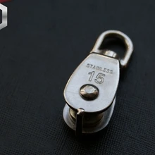 EDC небольшой и удобный шкив из нержавеющей стали открытый зонтик инструмент для веревки маленькие подвесные колеса инструменты