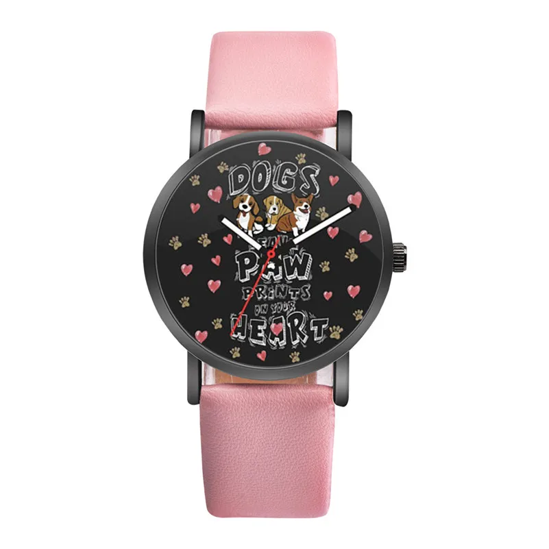 Newly Design Watch Women Leather Strap Cute Girls Animal Colorful Casual Alloy Analog Quartz Round Watch relogio feminino M23 (12)