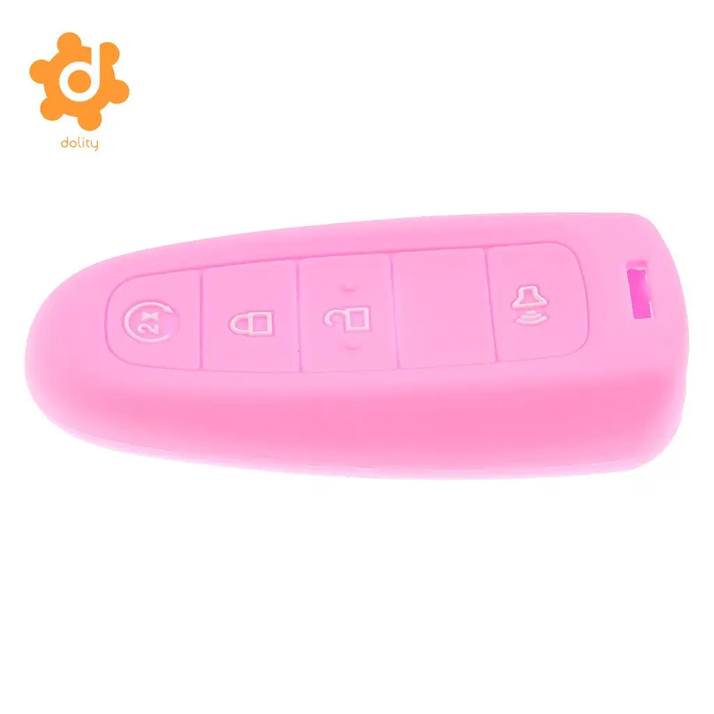 2x Remote Car Key Shell Case Fob Cover Protector for Ford Edge Luminous+Pink