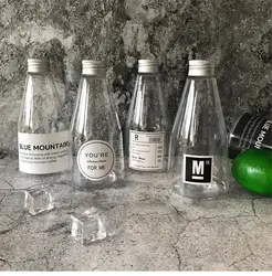 280 ml Nordic шикарный шампунь для ванной хранения бутылки с Стикеры Vogue Прозрачный Пластик бутылка с жидким лосьоном Путешествия Организатор