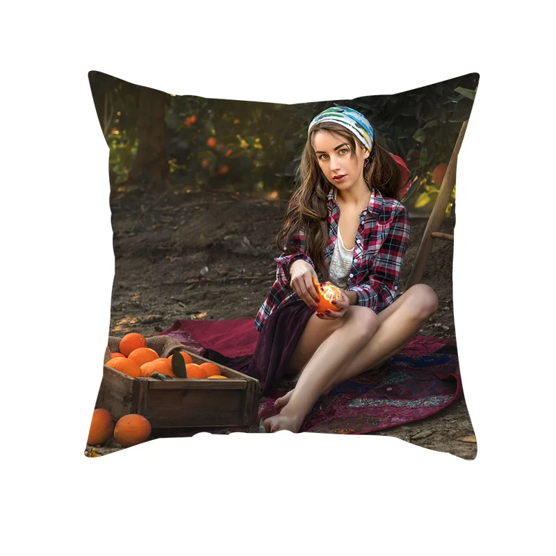 Fuwatacchi Cushion Cover Print Customize Gift Throw Pillowcase Double Sided Optional Print Personal Photos for Pillow Covers