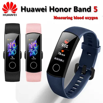 

Original Huawei Honor Band 5 Smart Wristband Oximeter Magic Color Touch Screen Swim Stroke Detect Heart Rate Sleep Nap