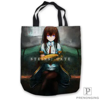 

Custom Canvas Steins;Gate.full.ToteBags Hand Bags Shopping Bag Casual Beach HandBags Foldable 180713-03-46.3