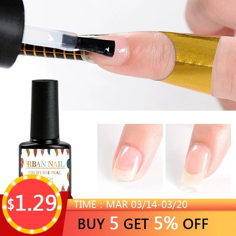 

RBAN NAIL 7ml Acrylic Poly Extension Gel Quick Building Gel Polish Clear Pink Nail Tips UV Builder Nail Gel Varnish Nail Art