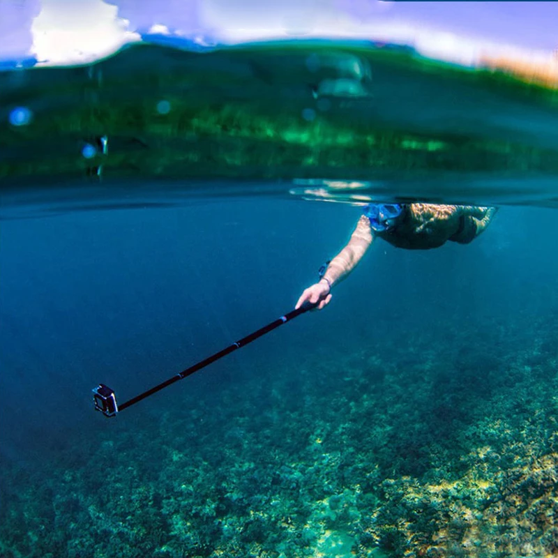 TUYU алюминиевый выдвижной ручной монопод для селфи Gopro gopro Go Pro Hero 5 3 4 SJCAM sj4000 SJ5000 Xiaomi