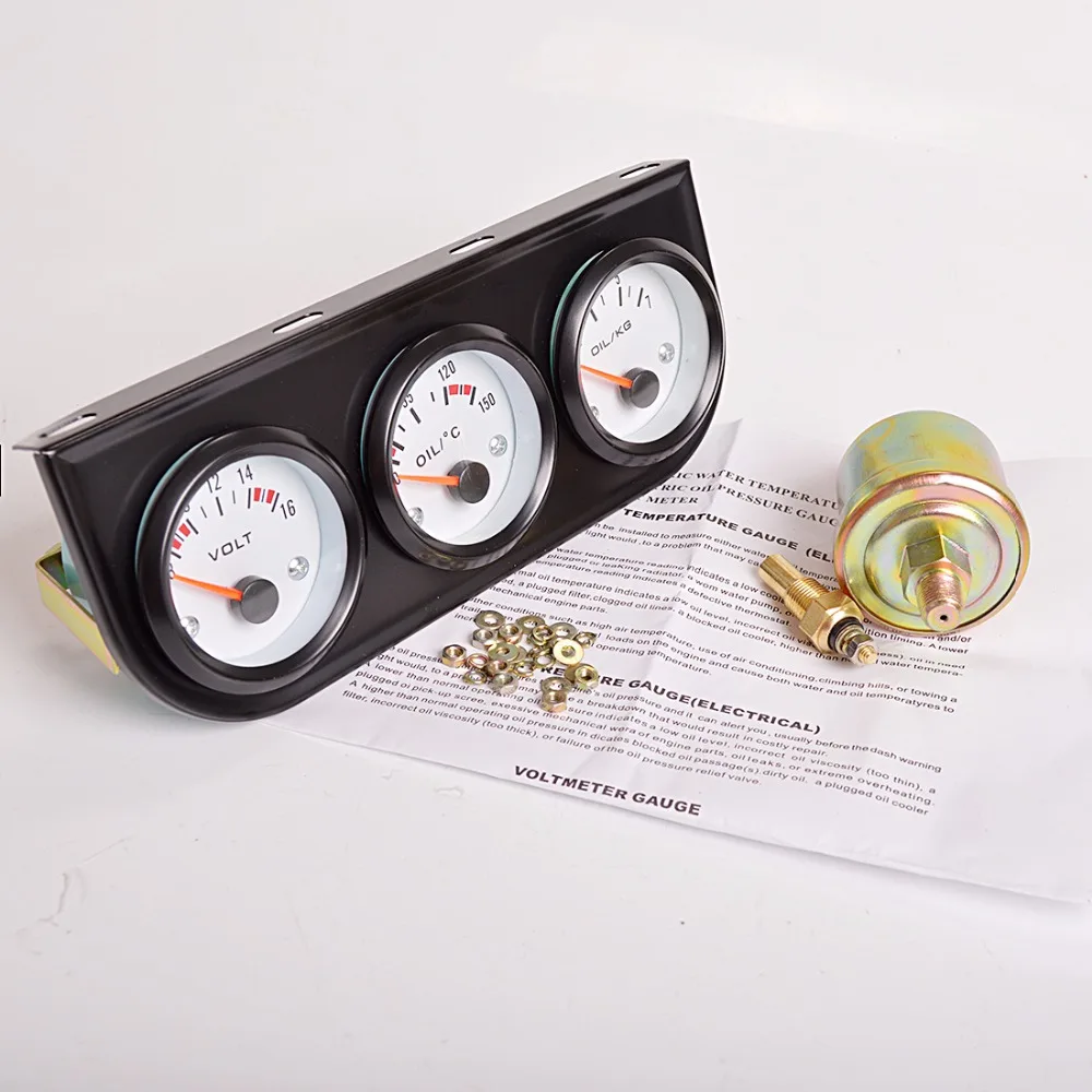 volts water temp oil press