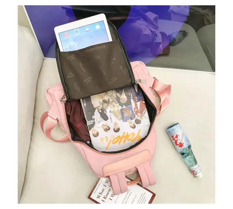 Menghuo High Quality School Bag for Girls Waterproof Nylon Brand School Backpack Women Shoulder Bags Computer Packsack Mochila_34-1_20