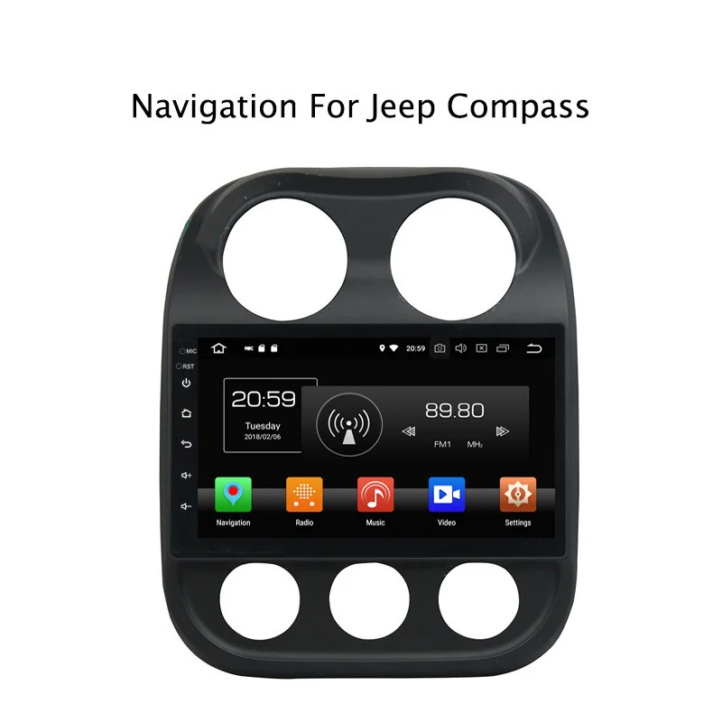 

10.1" 4G RAM 32G ROM Octa Core Android 9.0 Car DVD GPS For Jeep Compass 2010 2011 2012 2013 2014-2016 Car Radio Stereo