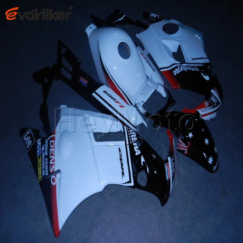 Пользовательские мотоцикла хомут для CBR600F2 1991 1992 1993 1994 из АБС-пластика для мотоцикла обтекатель+ 5 подарки желтый H2 - Цвет: E