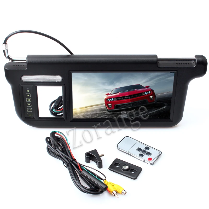 

MZORANGE Touch 7 inch Car Sun visor Monitor DVD/TV Media Screen Remote Control 1 Piece 800X480 Resolution Black / grey / Beige