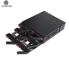 VAKIND 6 Bay 2.5″ SATA Solid State Hard Disk HDD SSD Enclosure Rack Data Storage with Key Computer PC Case Server Chassis