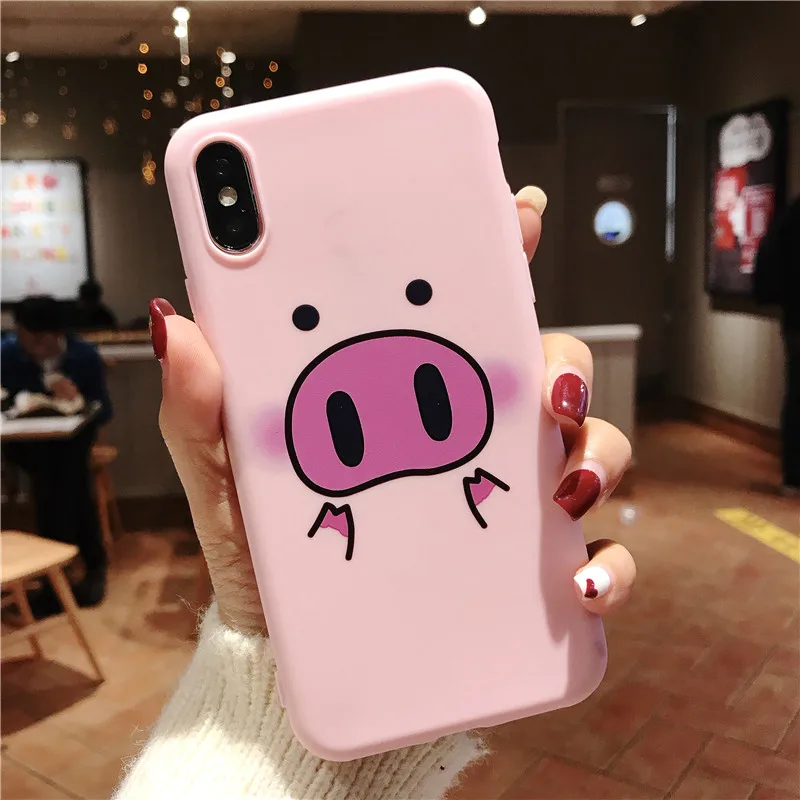 3269P Ottwn чехол для телефона для iPhone 11Pro Max XS Max XR 7 8 6 6s Plus 5 5S SE пары мультипликационный милый поросенок Мягкий ТПУ силиконовый чехол-накладка - Цвет: 3269P