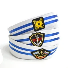 Производители пятна энергично Матросская шляпа Униформа сценическая шляпа белый взрослых и Kdis капитан армейские кепки вышивка