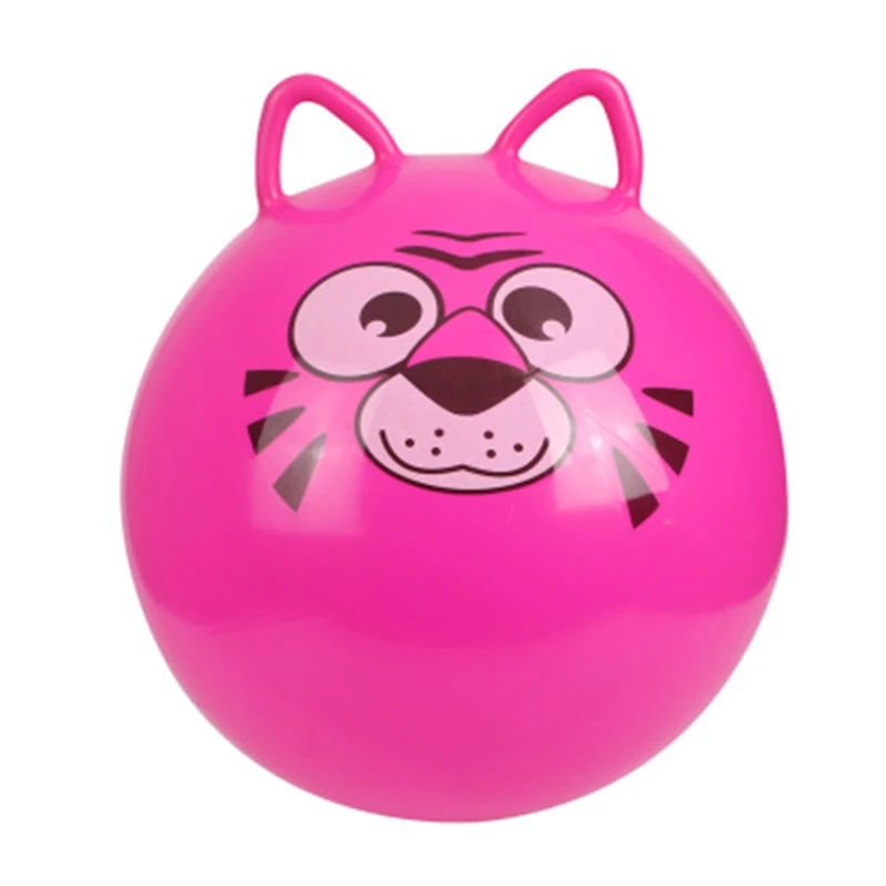 New 18" Cat Ear Inflatable Jump Ball Hopper Bounce Retro Ball With Handle Gift