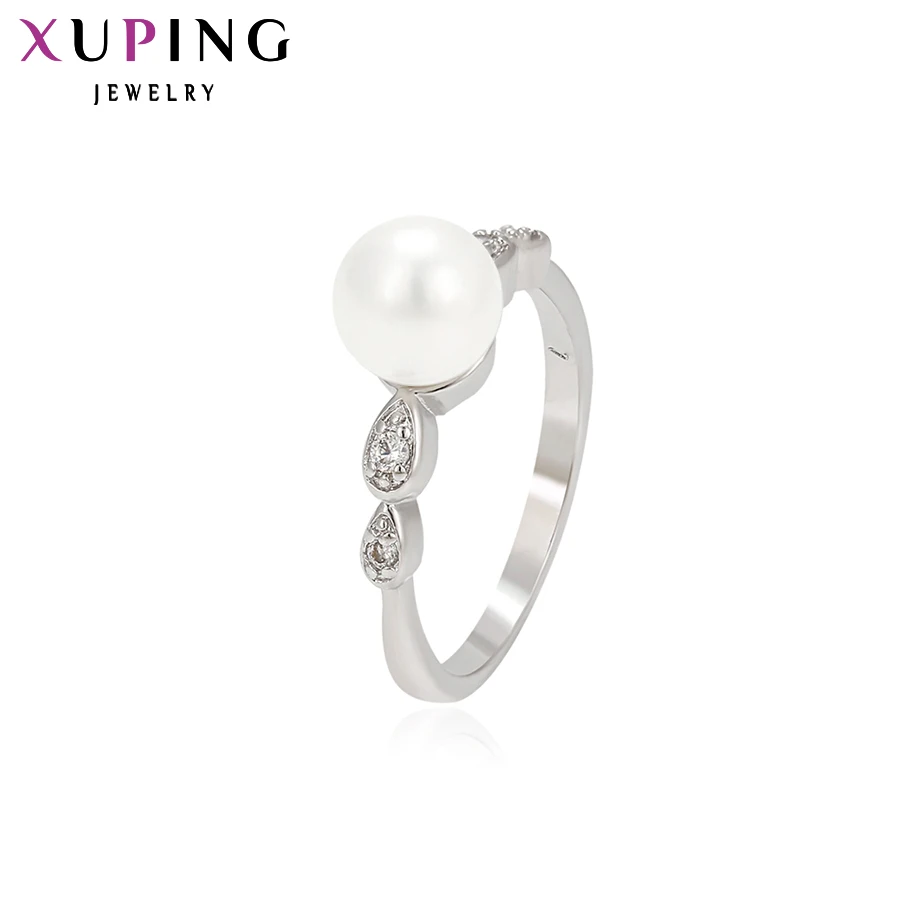 

11.11 Deals Xuping Fashion Ring Imitation Pearl Ring with Wedding Engagement Ring Romantic Valentine's Day 13756