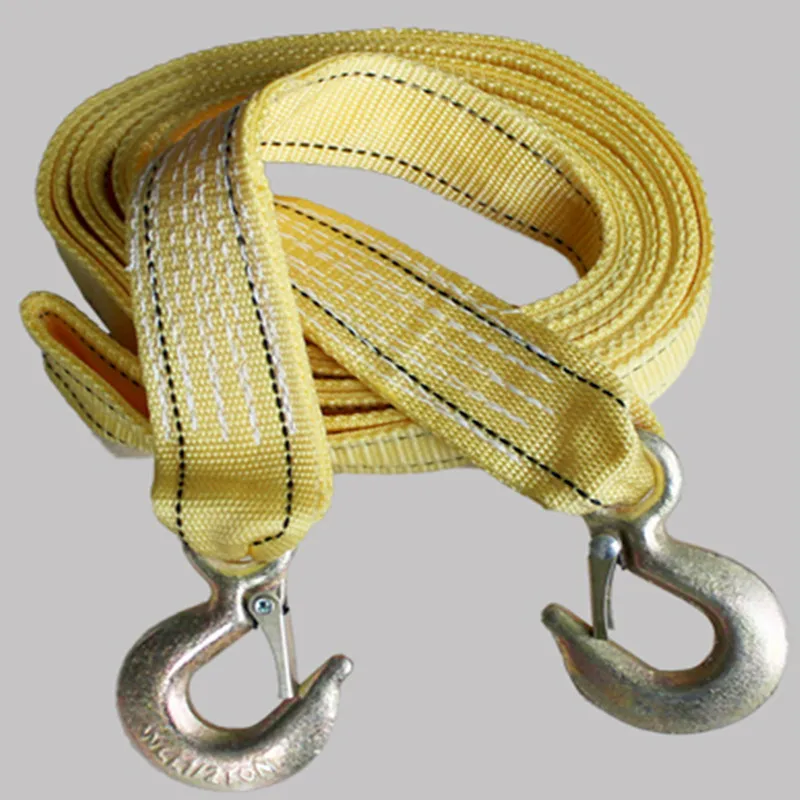 Car Trailer Pulling Rope Traction Rope Car Transporter Tie Down With Snap Hooks 4000kg Load Test