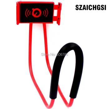 

SZAICHGSI Lazy Bracket 360 Degree Rotation Flexible Phone Selfie Holder Snake-like Neck Bed Mount Anti-skid For iPhone Android