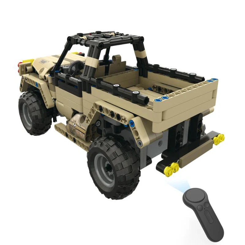 RC Car 1:18 DIY Assemble RC Cars Alloy 2.4G Radio Control Brick Trucks Toys Gift remote control car toys for children 