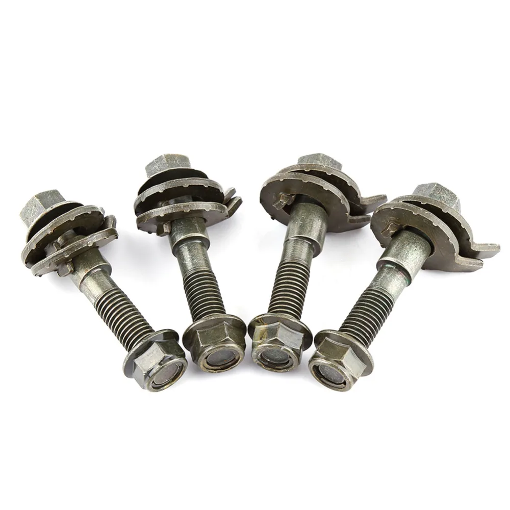 4pcs/Set Adjustable Cam Bolt Camber Kit Cam Bolt 14mm Vehicles Steel