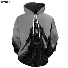 3d Hoodies Skull Sweatshirts men Military 3d Printed Cosplay Hooded Casual Gray Sweatshirt Printed Skeleton Hoodie Print