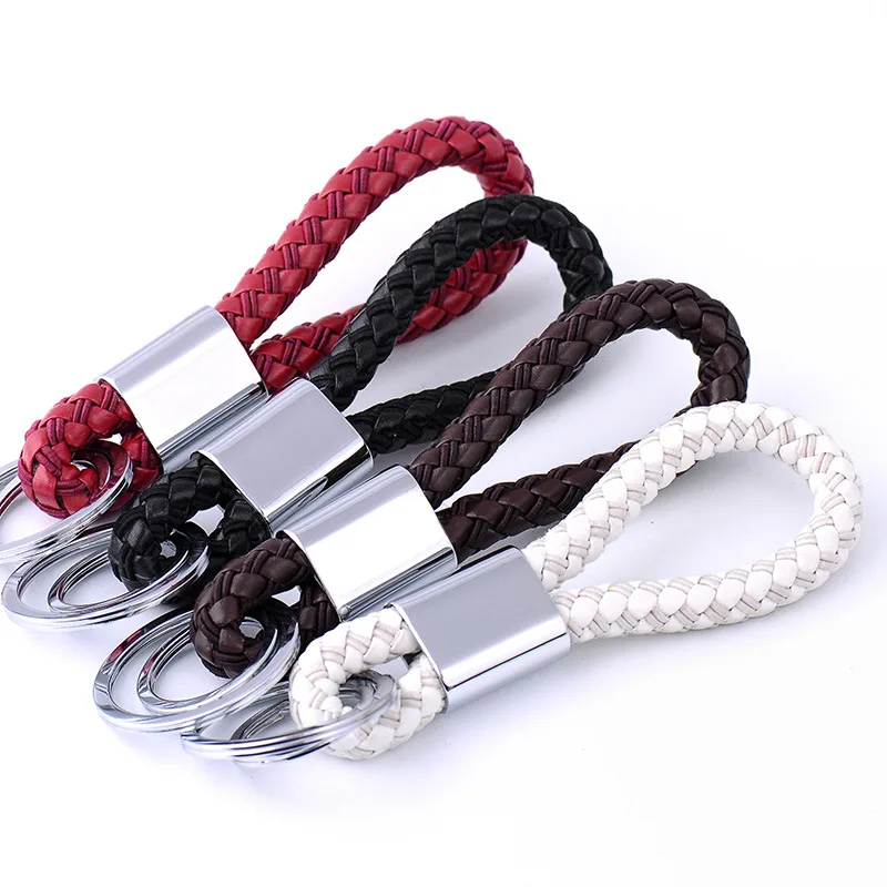 10pcs/lot Creative Two Generation Hand Woven Rope Keychain Car Key Men