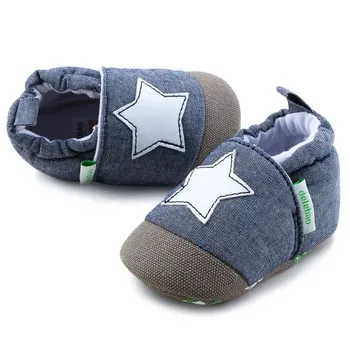 

Spring Autumn Cute Newborn Baby Shoes First Walkers Star Pattern Soft Sole Shoes Infant Cloth Crib Shoes 0-18 Months