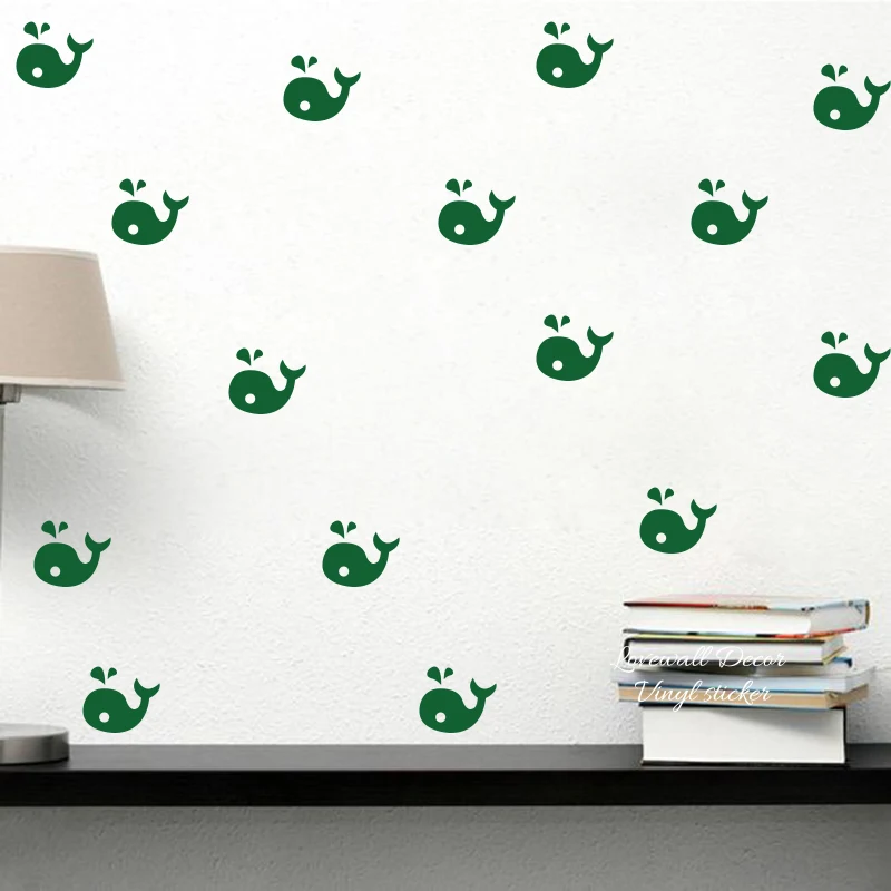 

Baby Nursery Cartoon Whale Wall Sticker Children Room Cute fish Wall Decal Lovely Animal Vinyl Kids Room Wall Art POSTER