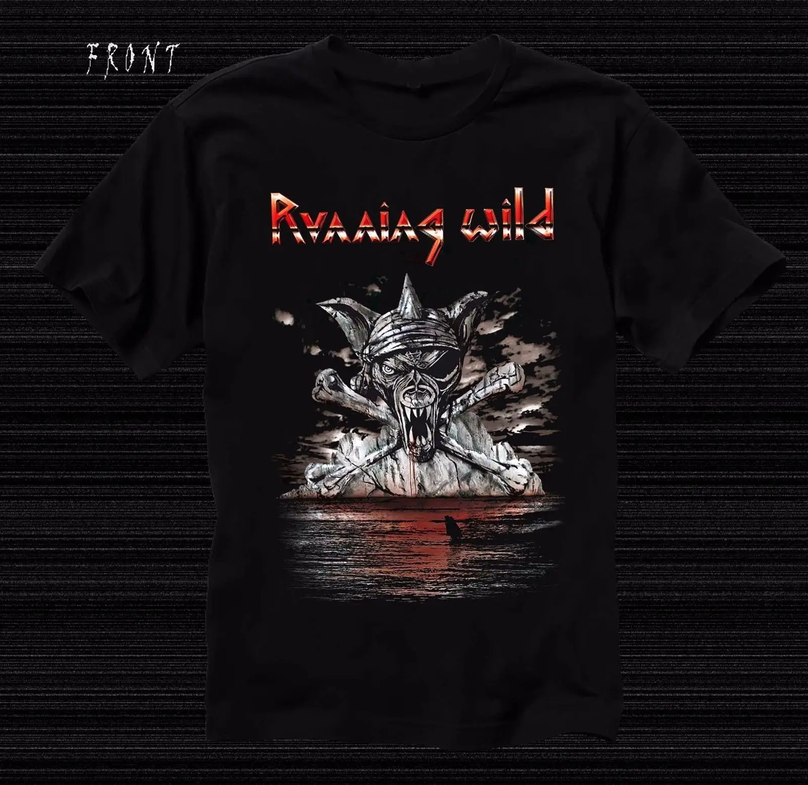 Дешево RUNNING WILD Пособия по немецкому языку метал группа, T_shirt Размеры s S для модный принт футболка плюс Размеры