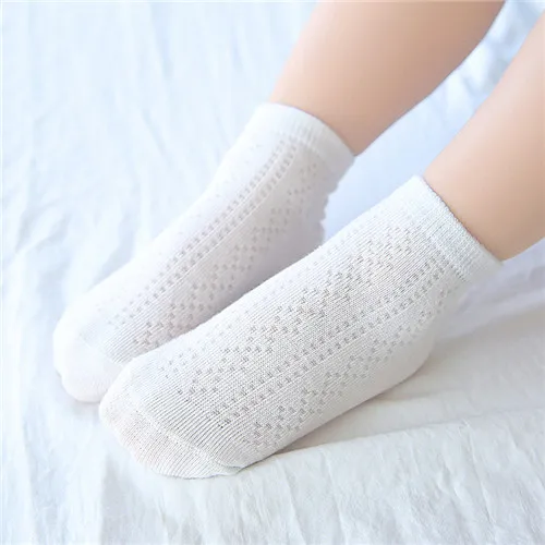 Носки для девочек, гольфы из сетчатой ткани, детские носки, chaussettes enfants, носки с оборками, 6 пар/партия, DCLL-C333-6P