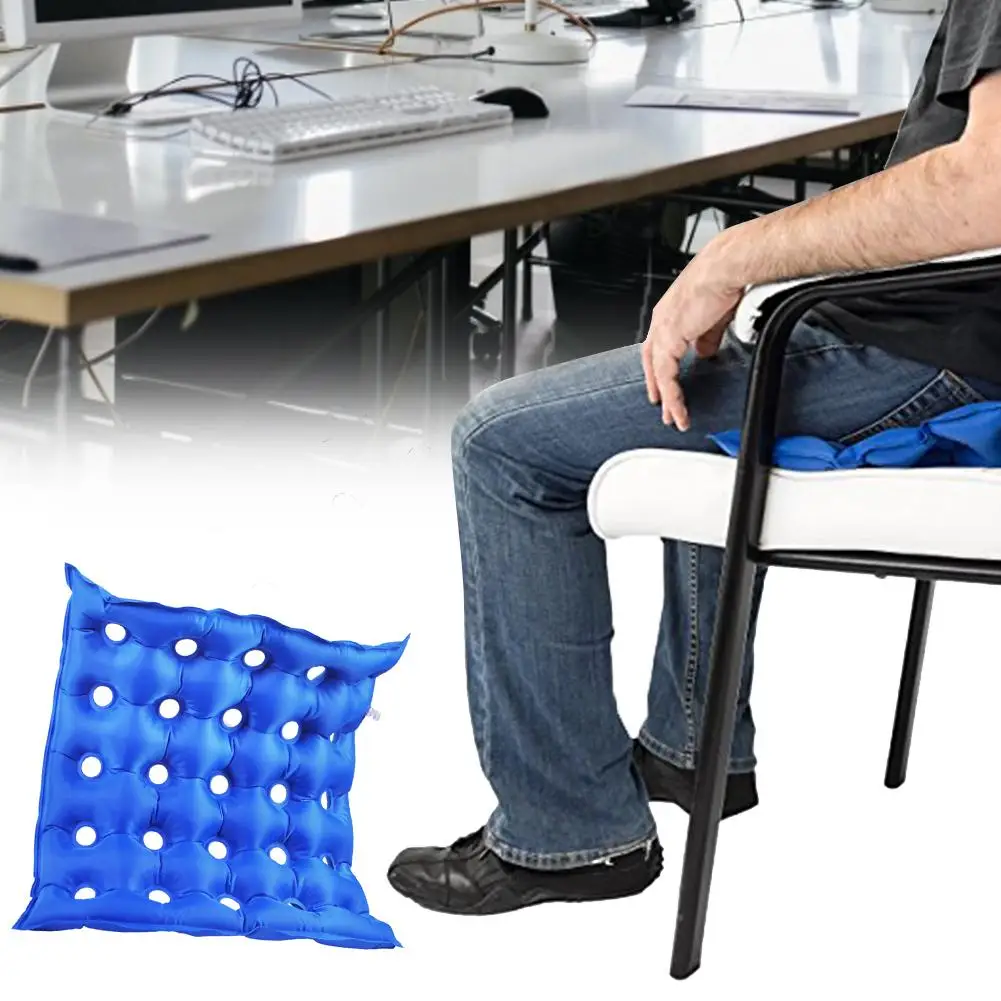 

46x46 Cm Breathable Seat Inflatable Cushion Thermal ,durable Adjustable Seat Massage Chair Cushion Pad Wheelchair Travel Cushion