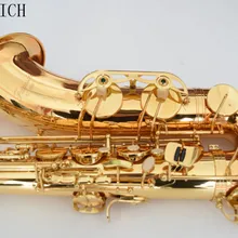 Профессиональный Золотой тенор-саксофон со страусом+ чехол+ мундштук+ шейный ремень