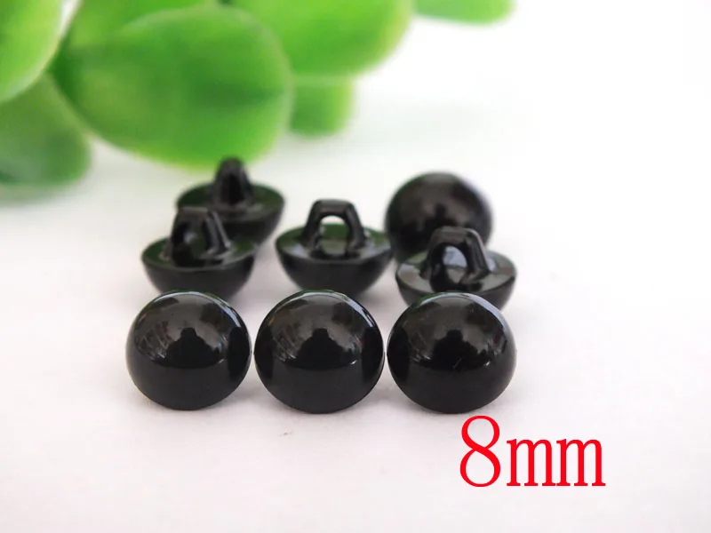 wholesale 8mm black color Hand sewing buttons safety eyes---200pcs/lot