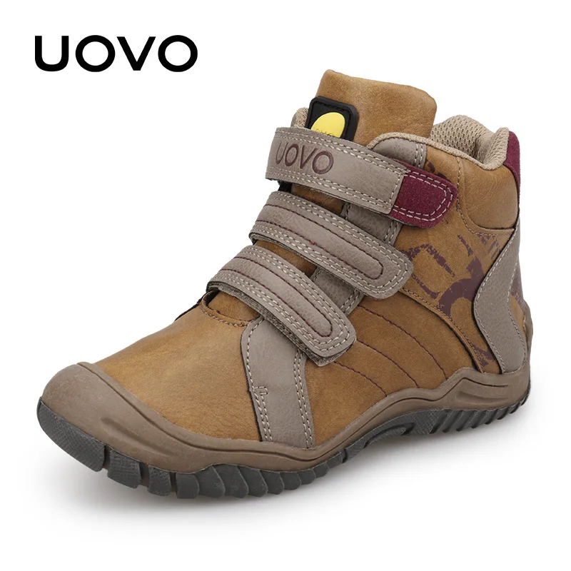 2019 UOVO جديد وصول منتصف العجل الفتيان أحذية أزياء أطفال أحذية رياضية العلامة التجارية في الهواء الطلق الأطفال أحذية رياضية كاجوال للبنين حجم 26...