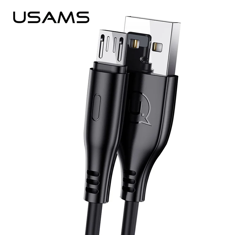 USAMS 2A Быстрая зарядка Micro usb кабель 2 м 1 м кабель для samsung huawei Xiaom microusb кабель Android мобильный телефон кабель micro шнур